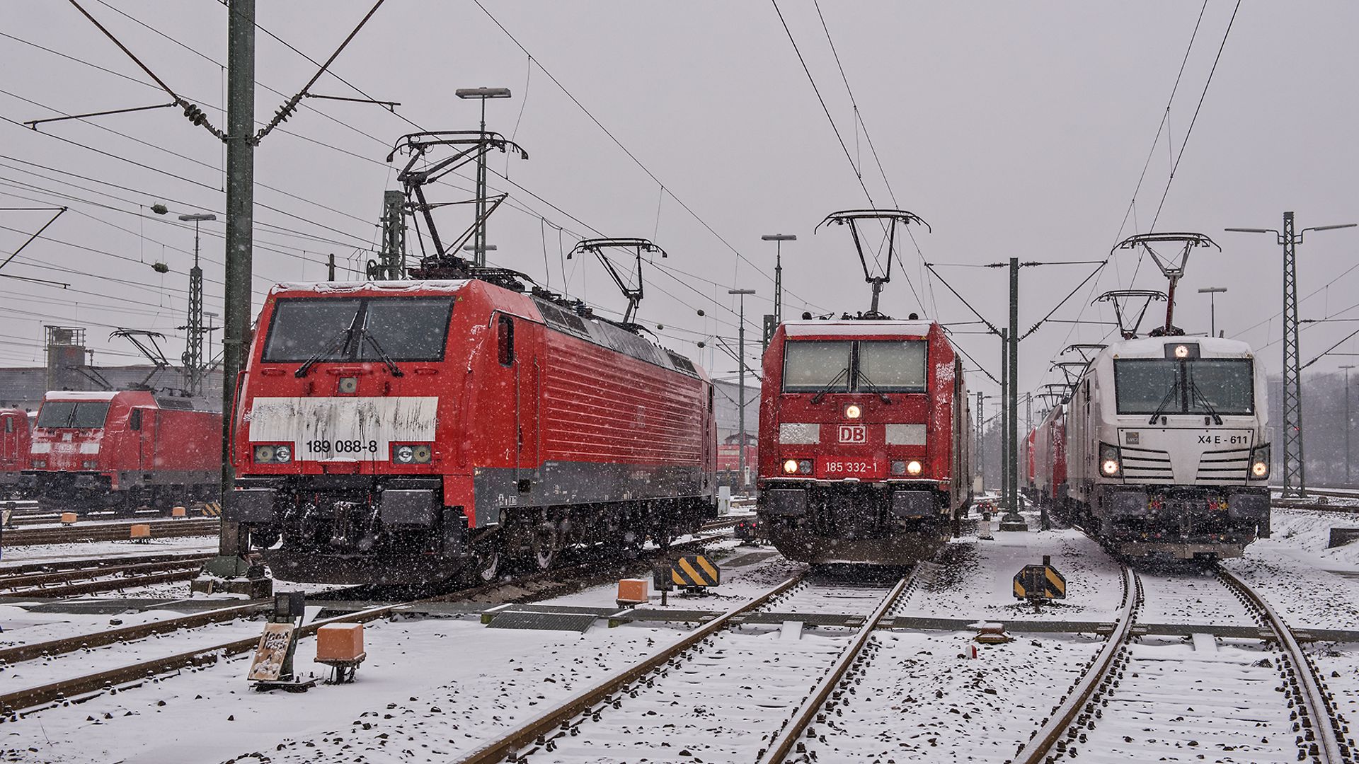 E- Lokomotiven vor dem Einsatz